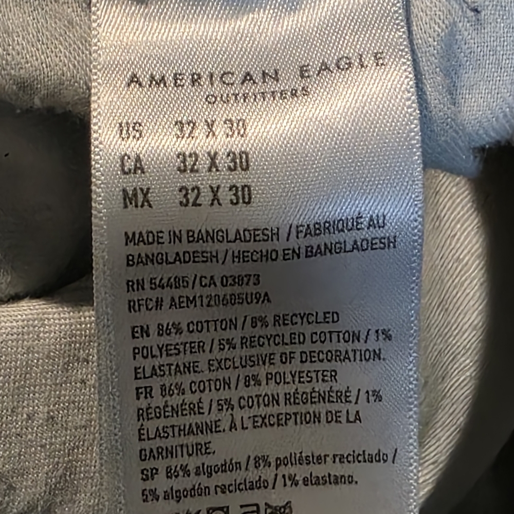 American Eagle Jeans- Mens- AIRFLEX- 32/30 Straight Jean - Picture 5 of 6